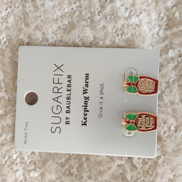 Sugarfix Baublebar Keeping Warm Earrings NWT - Picture 1 of 5
